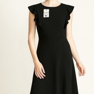 A-Line Dress NWT Medium Black Summer Minimalist Stretch Occasions
